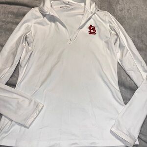 Nike Golf White Dri-FIT Pullover Cardinals